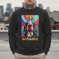 Mom & Dad Of a Basshole Basset Hound With Glasses -Adults Short Sleeve Men Sweatshirt