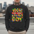 Mom And Dad Birthday Boy Building Bricks Family Party Decor Men Sweatshirt