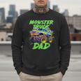 Monster Truck Dad Family Matching Birthday Party Fathers Day Men Sweatshirt