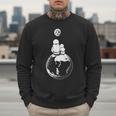 Moon And Astronaut Dad And Baby Space For Father's Day Men Sweatshirt