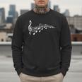 Musical Notes Music Dad Text In Treble Clef T-Shirt T-Shirt Men Sweatshirt