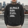 Najbolji Babo Ikad Bosnian Dad Men Sweatshirt