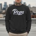New Grandpa For Dad Called Pops Men Sweatshirt