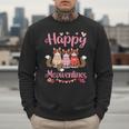 Norwegian Forest Cat Happy Meowentines Valentine Dad Mom Men Sweatshirt