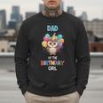 Owl Dad Birthday Party Dad Of The Birthday Girl Owl Men Sweatshirt