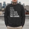 Papa Dad Legend Men Grandpa Christmas Father's Day Birthday Men Sweatshirt