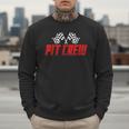 Pit Crew Family Racing Birthday Race Car For Dad Mom Kids Men Sweatshirt