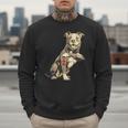 Pitbull I Love Dad Pit Bull Terrier Pettie Dog Owner Father Men Sweatshirt