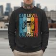 Pregnancy Announcement Dad Level Unlocked New Daddy Father Men Sweatshirt