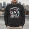 Promoted To Dad Again Est 2026 Vintage Dad Men Sweatshirt