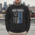 Proud Air Force Dad Of The US Air Force USA Flag Men Sweatshirt