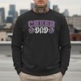 Proud Cheer Dad My Favorite Cheerleader Calls Me Dad Purple Men Sweatshirt