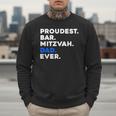 PROUDEST BAR MITZVAH DAD EVER Jewish BOY Celebration Men Sweatshirt