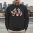 Race Car Birthday Party Racing Family Dad Pit Crew Men Sweatshirt