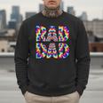 Rad Dad Trippy Hippie Tie-Dye Rainbow 70s Vibes Novelty Men Sweatshirt Rad Dad Trippy Hippie Tie-Dye Rainbow 70s Vibes Novelty Men Sweatshirt