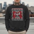 Red Sport Loud Proud Cheer Coach Dad Father's Day Men Sweatshirt Red Sport Loud Proud Cheer Coach Dad Father's Day Men Sweatshirt
