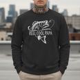 Reel Cool Papa Fishing Dad Father's Day Fisherman Fish Men Sweatshirt Reel Cool Papa Fishing Dad Father's Day Fisherman Fish Men Sweatshirt