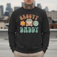 Retro Groovy Daddy Matching Family Birthday Party Men Sweatshirt