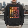 Retro Monster Truck Daddy Matching Family Birthday Party Men Sweatshirt