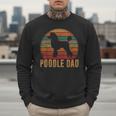 Retro Poodle Dad Dog Owner Pet Poodle Father Men Sweatshirt
