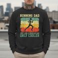 Retro Running Dad Runner Marathon Athlete Humor Outfit Men Sweatshirt