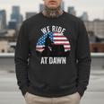 We Ride At Dawn Lawnmower Lawn Mowing Dad Vintage Men Men Sweatshirt
