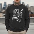 Shih Tzu Dog Playing Electric Guitar Rock Dog Dad Men Women Kids Men Sweatshirt