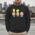 The Simpsons Father's Day Bart Lisa Maggie Dad Birthday Men Sweatshirt