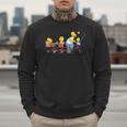 The Simpsons Father's Day Homer And Kids Bike Ride With Dad Men Sweatshirt
