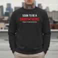 Soon To Be A Daddy Of Twins Expecting Father Men Sweatshirt