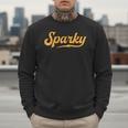 Sparky Electrician Lineman Dad Retro Vintage Novelty Men Sweatshirt
