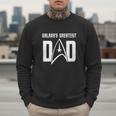 Star Trek Father's Day Galaxy's Greatest Dad Badge Men Sweatshirt
