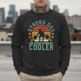 Strong Dad Workout Weight Lifting Father's Day Men Sweatshirt