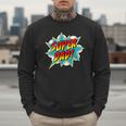 Super Dad Comic Book Superhero Father's Day Men Sweatshirt