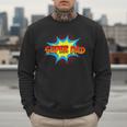 Super Dad Family Matching Superhero Comics Set Fathers Day Men Sweatshirt