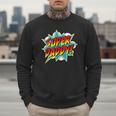 Super Daddy Comic Book Superhero Father's Day Men Sweatshirt Super Daddy Comic Book Superhero Father's Day Men Sweatshirt