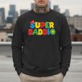 Super Gamer Dad Unleashed Celebrating Fatherly Powers Men Sweatshirt