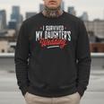 I Survived My Daughter's Wedding Father Of The Bride Dad Men Sweatshirt