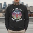 Swiss Army Knife DIY Dad Fathers Day Fix Anything Handyman Men Sweatshirt