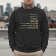 Twin Dad Camo USA Flag Twin Dad The Man The Myth The Legend Men Sweatshirt