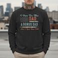 I Have Two Titles Dad & Bonus Dad I Rock Them Both Bonus Dad Men Sweatshirt