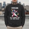 Unicorn Dad Girl Birthday Party Clothing Papacorn Men Sweatshirt