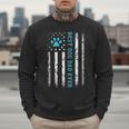USA Flag Best Dog Dad Ever American Puppy Lover Paw Men Sweatshirt USA Flag Best Dog Dad Ever American Puppy Lover Paw Men Sweatshirt