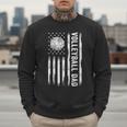USA Flag Volleyball Dad Father's Day Men Sweatshirt