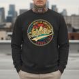Vintage Awesome Single Dad Retro Fathers Day For Dad Grandpa Men Sweatshirt
