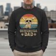 Vintage Chihuahua Dad Dog Lovers Father's Day Tee Men Sweatshirt
