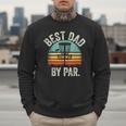 Vintage Disc Golf Dad Best Dad By Par Disk Golf Men Sweatshirt