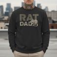 Vintage Distressed Rat Dad Men Sweatshirt