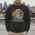 Vintage Fatherhood Is A Walk In The Park DadRex Dinosaur Men Sweatshirt