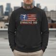 Vintage Gymnastics Dad American USA Flag Sports Men Sweatshirt Vintage Gymnastics Dad American USA Flag Sports Men Sweatshirt